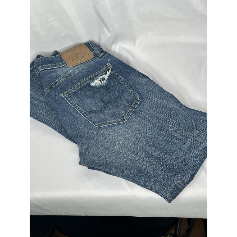 American Eagle Outfitters Extreme Flex 4 Slim Straight 32x32 Blue Denim Jeans